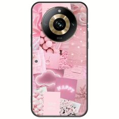 Aesthetic Pink Realme 11 Pro Plus 5G Black TPU (Μαύρη Σιλικόνη)