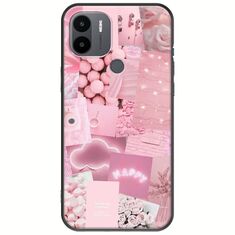 Aesthetic Pink Xiaomi Redmi A1 Plus Black TPU (Μαύρη Σιλικόνη)