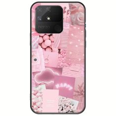 Aesthetic Pink Realme Narzo 50A Black TPU (Μαύρη Σιλικόνη)
