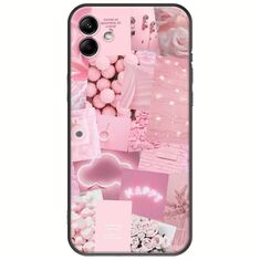 Aesthetic Pink Samsung Galaxy F04 Black TPU (Μαύρη Σιλικόνη)