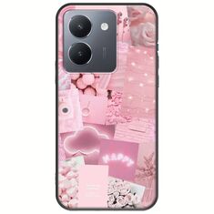 Aesthetic Pink Vivo Y36 4G / 5G Black TPU (Μαύρη Σιλικόνη)