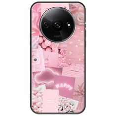 Aesthetic Pink Xiaomi Redmi A3 Black TPU (Μαύρη Σιλικόνη)