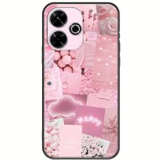 Aesthetic Pink Xiaomi Poco M6 4G Black TPU (Μαύρη Σιλικόνη)