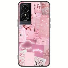 Aesthetic Pink TCL 50 SE Black TPU (Μαύρη Σιλικόνη)