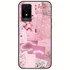 Aesthetic Pink TCL 501 Black TPU (Μαύρη Σιλικόνη)