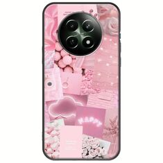 Aesthetic Pink Realme 12x 5G Black TPU (Μαύρη Σιλικόνη)
