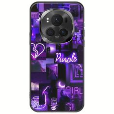 Aesthetic Purple Honor Magic 6 Pro 5G Black TPU (Μαύρη Σιλικόνη)