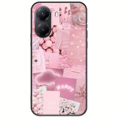 Aesthetic Pink Xiaomi Poco X7 Pro 5G Black TPU (Μαύρη Σιλικόνη)