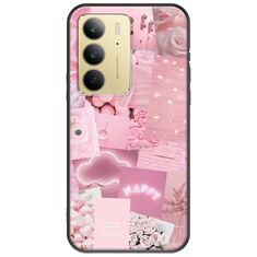 Aesthetic Pink Realme C75 4G Black TPU (Μαύρη Σιλικόνη)