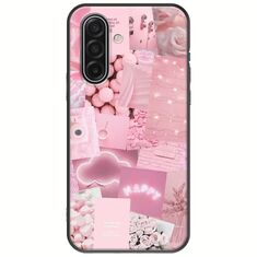 Aesthetic Pink Samsung Galaxy A17 4G / 5G Black TPU (Μαύρη Σιλικόνη)