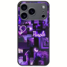 Aesthetic Purple iPhone 17 Pro Max Black TPU (Μαύρη Σιλικόνη)