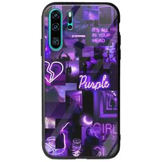 Aesthetic Purple Huawei P30 Pro Groove TPU (Tempered Glass και TPU)