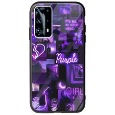 Aesthetic Purple Huawei P40 Groove TPU (Tempered Glass και TPU)