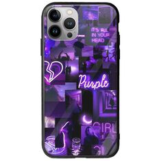 Aesthetic Purple iPhone 12 Pro Max Groove TPU (Tempered Glass και TPU)