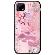 Aesthetic Pink Realme C21 Groove TPU (Tempered Glass και TPU)