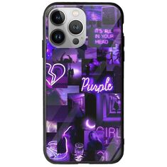 Aesthetic Purple iPhone 13 Pro Max Groove TPU (Tempered Glass και TPU)