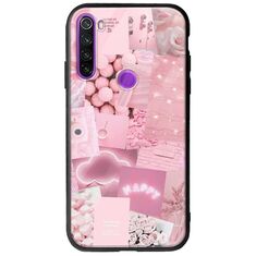 Aesthetic Pink Xiaomi Redmi Note 8 2021 Groove TPU (Tempered Glass και TPU)