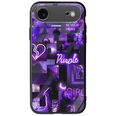 Aesthetic Purple iPhone Air Groove TPU (Tempered Glass και TPU)