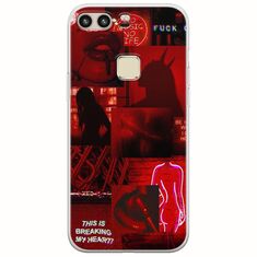 Aesthetic Red Huawei P9 Flexible TPU (Διάφανη Σιλικόνη)