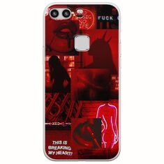 Aesthetic Red Huawei P9 Lite Flexible TPU (Διάφανη Σιλικόνη)