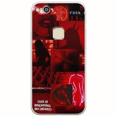 Aesthetic Red Huawei P10 Lite Flexible TPU (Διάφανη Σιλικόνη)