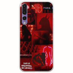 Aesthetic Red Huawei P20 Pro Flexible TPU (Διάφανη Σιλικόνη)
