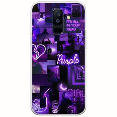 Aesthetic Purple Samsung Galaxy A6 Plus 2018 Flexible TPU (Διάφανη Σιλικόνη)