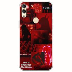 Aesthetic Red Huawei Honor 8X Flexible TPU (Διάφανη Σιλικόνη)