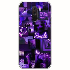 Aesthetic Purple Xiaomi Pocophone F1 Flexible TPU (Διάφανη Σιλικόνη)