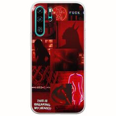 Aesthetic Red Huawei P30 Pro Flexible TPU (Διάφανη Σιλικόνη)