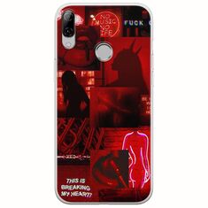 Aesthetic Red Huawei Honor Play Flexible TPU (Διάφανη Σιλικόνη)