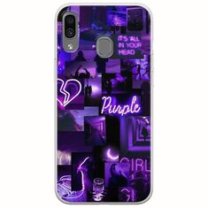 Aesthetic Purple Samsung Galaxy A40 Flexible TPU (Διάφανη Σιλικόνη)