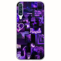 Aesthetic Purple Samsung Galaxy A50 Flexible TPU (Διάφανη Σιλικόνη)