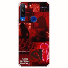 Aesthetic Red Huawei Honor 20 Lite Flexible TPU (Διάφανη Σιλικόνη)
