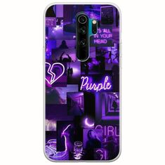 Aesthetic Purple Xiaomi Redmi Note 8 Pro Flexible TPU (Διάφανη Σιλικόνη)