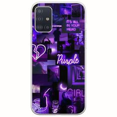 Aesthetic Purple Samsung Galaxy A51 Flexible TPU (Διάφανη Σιλικόνη)