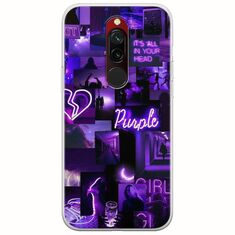 Aesthetic Purple Xiaomi Redmi 8 Flexible TPU (Διάφανη Σιλικόνη)