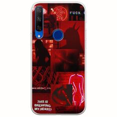 Aesthetic Red Huawei Honor 9X Flexible TPU (Διάφανη Σιλικόνη)