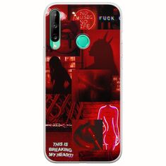 Aesthetic Red Huawei P40 Lite E Flexible TPU (Διάφανη Σιλικόνη)