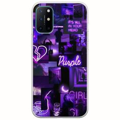 Aesthetic Purple OnePlus 8 Flexible TPU (Διάφανη Σιλικόνη)