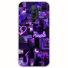 Aesthetic Purple Xiaomi Redmi 9 Flexible TPU (Διάφανη Σιλικόνη)