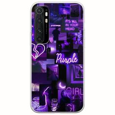 Aesthetic Purple Xiaomi Mi Note 10 Lite Flexible TPU (Διάφανη Σιλικόνη)