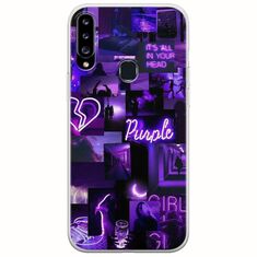 Aesthetic Purple Samsung Galaxy A20s Flexible TPU (Διάφανη Σιλικόνη)