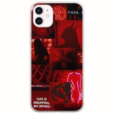 Aesthetic Red iPhone 12 Flexible TPU (Διάφανη Σιλικόνη)