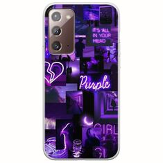 Aesthetic Purple Samsung Galaxy Note 20 Flexible TPU (Διάφανη Σιλικόνη)