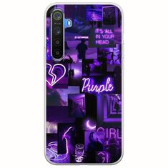 Aesthetic Purple Realme 6 Flexible TPU (Διάφανη Σιλικόνη)