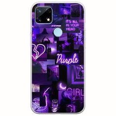 Aesthetic Purple Realme 7i Flexible TPU (Διάφανη Σιλικόνη)