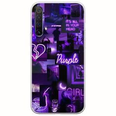 Aesthetic Purple Realme X3 Flexible TPU (Διάφανη Σιλικόνη)