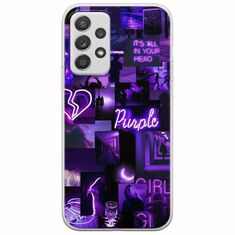 Aesthetic Purple Samsung Galaxy A32 5G Flexible TPU (Διάφανη Σιλικόνη)