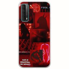 Aesthetic Red Huawei P Smart 2021 Flexible TPU (Διάφανη Σιλικόνη)